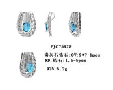 Sterling Silver Semi Mount Pendant Setting Oval OV 9X7mm - Syzjewelry